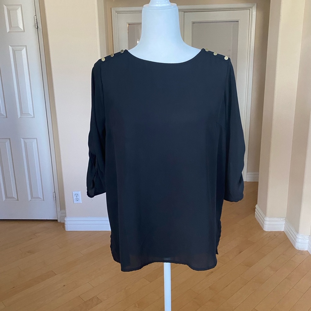 Apt 9 Black Elegant Women's Top Size Small